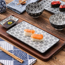Japanese Style Porcelain Sushi Set with Gift Box