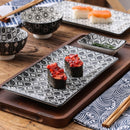 Japanese Style Porcelain Sushi Set with Gift Box