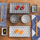 Japanese Style Porcelain Sushi Set with Gift Box