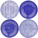4/8/12-pieces 4-Designs Japanese Style Hand Painted Porcelain Plate Set