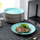 4/8/12-pieces Porcelain Ceramic Handpainted Dinner Plate Set