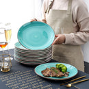 4/8/12-pieces Porcelain Ceramic Handpainted Dinner Plate Set
