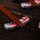 Japanese Style Porcelain Sushi Plate Set with Gift Box