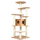 69" Modern Cat Tree Multi-layer Kitten Activity Tower w/ Removable Soft Mat PS7373