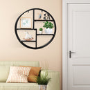 Hanging Storage Shelf Round Circular Wall-Mounted 4-Tier Rack Room Decoration