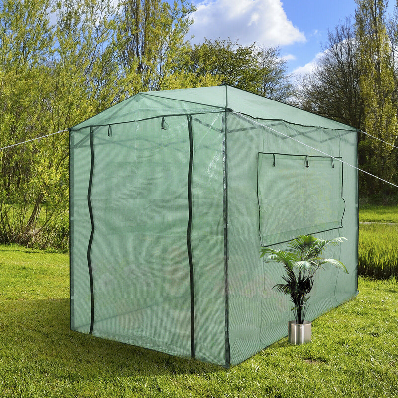 6'x 8' Portable Walk-in Greenhouse Pop-Up Folding Plant Gardening W/Window GT3563GN