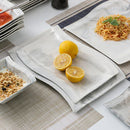 56-Piece Marble Grey Porcelain Dinner Set