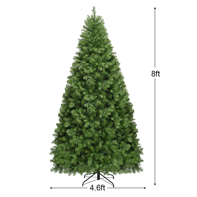 Pre-Lit PVC Christmas Tree 8Ft Spruce Hinged 880 LED Lights CM20716
