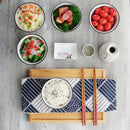 5-Piece 500ML White Porcelain Cherry Blossoms Pattern  Bowl Set