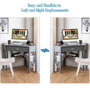 Corner Computer Desk Laptop Writing Table Wood Workstation Home Office Furniture