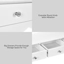 Console Table Hall table Side Table Desk Accent Table 3 Drawers Entryway White