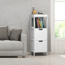 Bathroom Wooden Floor Cabinet Multifunction Storage Rack Stand Organizer Bedroom