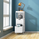 Bathroom Wooden Floor Cabinet Multifunction Storage Rack Stand Organizer Bedroom