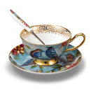 European Style Bone China Porcelain CHigh Grade Tea Cup Set