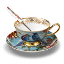 European Style Bone China Porcelain CHigh Grade Tea Cup Set