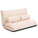 Floor Sofa Bed 6-Position Adjustable Sleeper Lounge Couch with 2 Pillows
