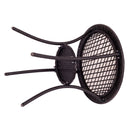 Round Rattan Wicker Coffee Table Glass Top Steel Frame Patio Furni W/Lower Shelf