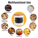 3-Piece Ceramic Storage Canister Jar Set w/ Lid,Reusable Chalkboard