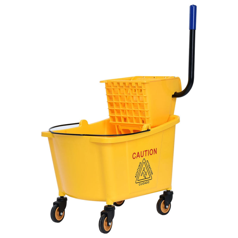 35 Quart Side Press Wringer Mop Bucket Mop Bucket Wringer Combo