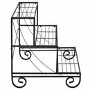 3 Tier Outdoor Metal Plant Stand Flower Planter Garden Display Holder Rack Shelf