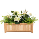 Rectangle Wood Flower Planter Box Portable Raised Vegetable Patio Lawn Garden folding