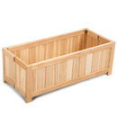 Rectangle Wood Flower Planter Box Portable Raised Vegetable Patio Lawn Garden folding