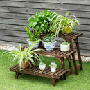 3 Tier Step Design Plant Shelf Rack Freestanding Ladder Flower Pot Stand Holder GT3516