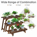 3 Tier Step Design Plant Shelf Rack Freestanding Ladder Flower Pot Stand Holder GT3516