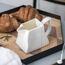 White Porcelain Ceramic Sugar and Creamer Pot Set  (with Lid)