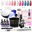 Manicure Set Nail Extension Set Nail Gel Polish Kit Builder Gel Nail Art Tools With Nail Drill Machine