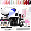 Manicure Set Nail Extension Set Nail Gel Polish Kit Builder Gel Nail Art Tools With Nail Drill Machine