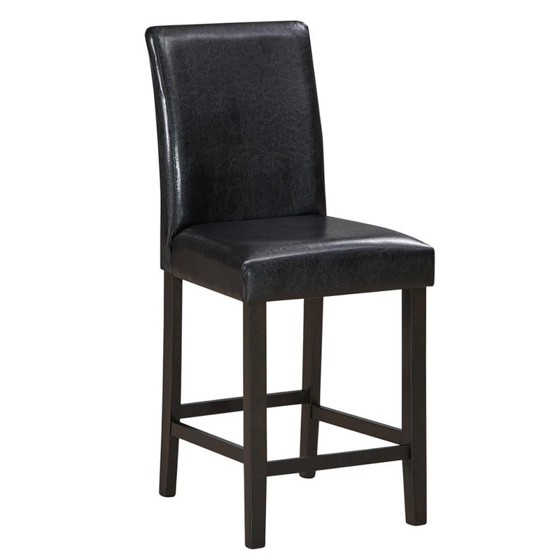 Set of 2 Bar Stools 25inch Counter Height Barstool Pub Chair w/Rubber Wood Legs HW65790