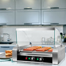 Commercial 30 Hot Dog 11 Roller Grill Cooker Machine W/ cover CE