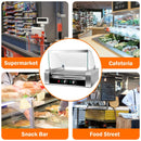 Commercial 30 Hot Dog 11 Roller Grill Cooker Machine W/ cover CE