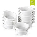 6/12-Piece 230ML Ceramic White Porcelain Bake Plate Pans