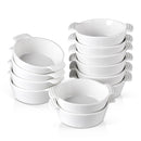 6/12-Piece 230ML Ceramic White Porcelain Bake Plate Pans