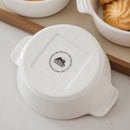 6/12-Piece 230ML Ceramic White Porcelain Bake Plate Pans