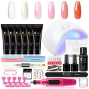 Manicure Set Nail Extension Set Nail Gel Polish Kit Builder Gel Nail Art Tools With Nail Drill Machine