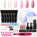 Manicure Set Nail Extension Set Nail Gel Polish Kit Builder Gel Nail Art Tools With Nail Drill Machine