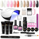 Manicure Set Nail Extension Set Nail Gel Polish Kit Builder Gel Nail Art Tools With Nail Drill Machine