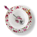 Flowers European Style Ceramic Bone China Porcelain Tea Cup Set