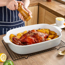 3-Piece 3-Size Glaze Stoneware Coloured Oven Baking Plate