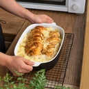 3-Piece 3-Size Glaze Stoneware Coloured Oven Baking Plate