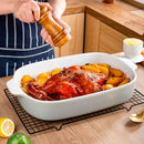 3-Piece 3-Size Glaze Stoneware Coloured Oven Baking Plate