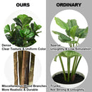 6ft Artificial Natural Fig Tree Bush Indoor/Outdoor decorative Planter HW61302