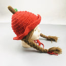 Children Knitted Hat Autumn Winter Baby Kids Girls Boys Soft Warm Braid Baby Ear Protection Hat