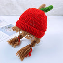 Children Knitted Hat Autumn Winter Baby Kids Girls Boys Soft Warm Braid Baby Ear Protection Hat