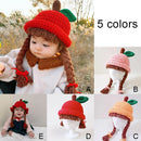 Children Knitted Hat Autumn Winter Baby Kids Girls Boys Soft Warm Braid Baby Ear Protection Hat