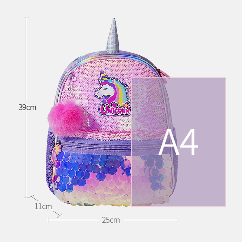 Children's Backpack for Girls Pre-School Bag ,Unicorn