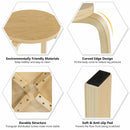 Set of 4 18" Stacking Stool Round Dining Chair Backless Wood Home Decor